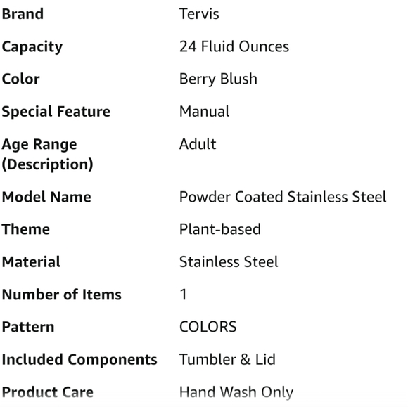 Tervis Powder Coated Stainless Steel Triple Walled Insulated Tumbler Travel Cup - Picture 3 of 3